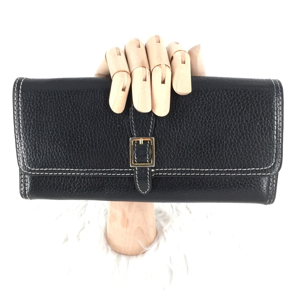 Ann Taylor Loft Black Leather Wallet